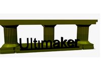 Ultimaker buildplatform back piece Greek by lynlim