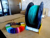 3dkoaster filament coaster snap on spooler spool holder by plasticmonk