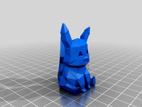 Pikachu cute low-poly Pokemon by 3D-mon
