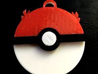 Pokeball and team keychain/ token by who_1z_th1z