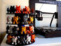 Connector Piece to Convert Empty Filament Spools to a Shelf by VickyTGAW