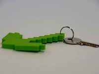 Minecraft Pickaxe - Keychain by CreepPlays