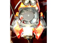 E3D v6 dual 25mm cooling fan holder by goeland86