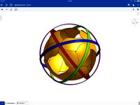 Spherical iris diaphragm ball sculpture by Hvmhvm