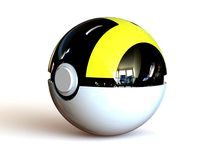 Ultra Ball - Fully Functional PokeBall with Button and Hinge by MrFozzie