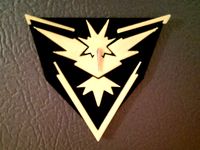 Pokemon Go Team Instinct Magnet Badge by ModernGnome
