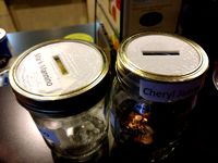Mason jar coin bank converter (small mouth) by bfergus