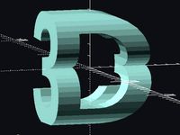 tof's customizable 3d letter block by thistof