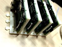 Raspberry Pi cluster horizontal stackable mount by scanner