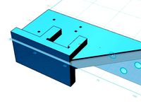 Y axis Drag Chain Right Angle Bracket 15x30mm to 15x20mm by webaugur