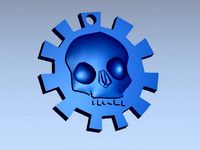 skull keychain by shura2000