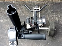 Golf GPS bracket for SkyCaddie SG5 on Lectronic Kaddy by MakeRob