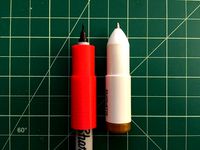 Silhouette Cameo pen adapter for Sharpie ultra fine point pens by jsc