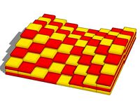 3D 2" squares Split Chessboard by Firebeardsforge1296