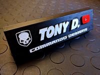 Customizable Nameplate Project w/ How to Video - HD by Tony_D