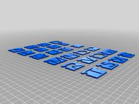 Alphabet with capital letters by darwinjr