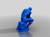 Rodin's Thinker SD Card Holder by TheDurvin