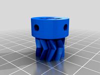 Double Set-screw Small Herringbone Gear by BioLumo