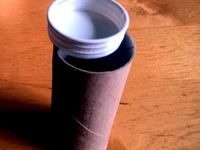 Paper tube cap by HeinPragt