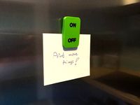 Fridge Magnet On/Off Switch by schlotzz