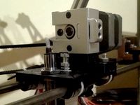 Bulldog extruder assembly - X carriage + mount by DeanR