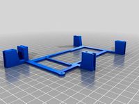 Mount Frame for Raspberry Pi 7in Touchscreen Enclosure by bato_wang