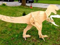 T-Rex Lawn Art by IsaacElekom