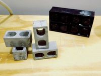 4 Miniature cinder block mold  by 3delivery