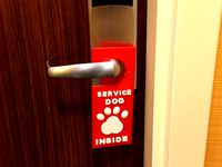 Service Dog Door Hanger by Daves517