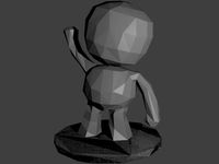 Low poly waving figure by GenErik