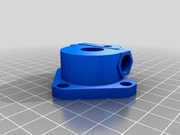Kossel extruder adapted large ptfe connector by hcarneiro
