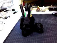 Skull lowpoly pen holder by pmaegerman