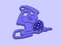 a monkey with a grenade by shura2000