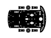 2WD laser cut robot chassis by WHoogterp