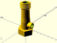 Garden hose venturi pump (without fins) with new simplified versions. by peterfosseus