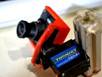 FPV Board Camera Angle Bracket 1-Axis Servo Gimbal by polysquare