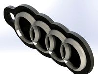 High Resolution Audi Keychain (two pieces) by p_r_connelly