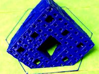 45° sectioned Level 3 Menger Sponge by scruss