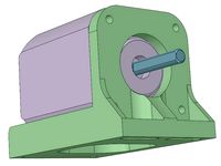 Stepper NEMA 17 support by MVdS