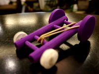 Rubberband Car 3D design and discovery learning project by garylewandowski
