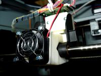 Layer cooling fan duct for DaVinci 1.0A and bouden E3D V6 by Hecot