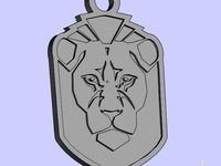lion keychain by shura2000