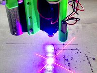Mostly Printed CNC Updated Laser Mount with Fan and Line Lasers by ZeroMavr1k