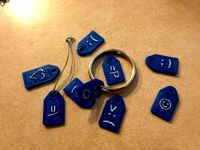 Emoji Keychains (ok, fine... they're mostly emoticons) by TacPar