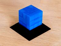 Magnetic "Coffin's Half Hour Cube" with base by thing_maker