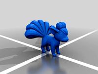 High Poly Vulpix by Adventmatrix