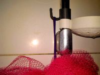 soap dish and hook for shower rail - porta sapone e gancio per asta doccia by nazzaf