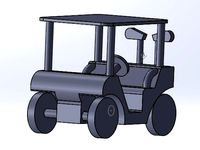 golf car with two club  by louisemichel93