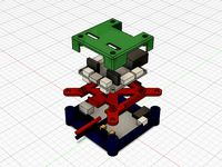 Quadcopter electronics stack mount (flight controller, power module, receiver) by zargony