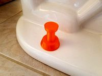 Toilet Flange Bolt Cover (Thumbtack Style) by pitcherj